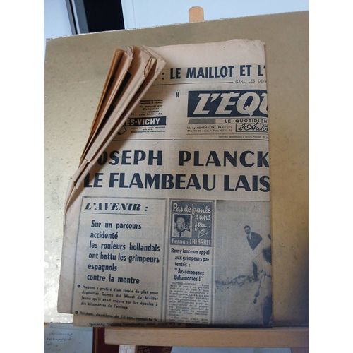 L'Equipe N°5058 7/7/1962 Tour Superbagnere Planckaert Tour De L'Avenir