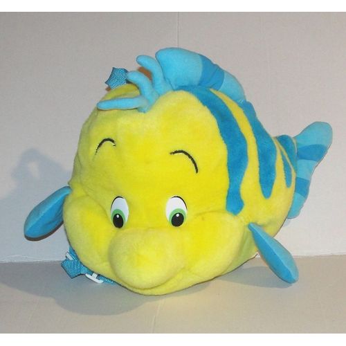 peluche polochon sac a dos jemini poisson la petite sirene disney