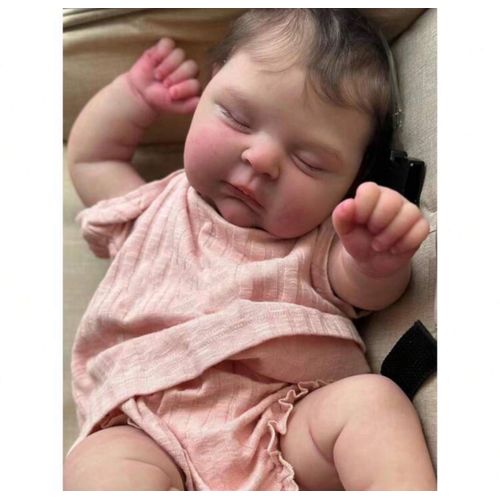 Poupée Reborn Fille Bébé Tout Petit Baby Réaliste Nouveau-né Endormie 50cm