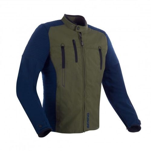 Blouson Moto Bering Crosser - Kaki/Marine - 4xl