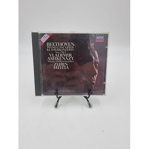 Cd De Musique Beethoven : Piano Concertos Nos. 2 & 4 Ashkenazy / Wiener Philharmoniker / Mehta En Boite