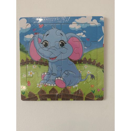 Lot de 3 Puzzles en bois – Animaux rigolos – 16 pièces chacun