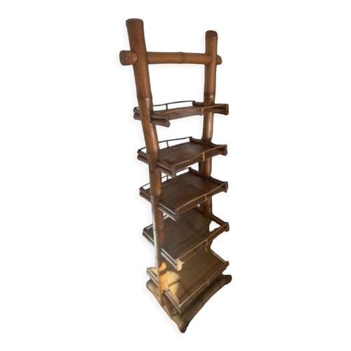 Etagere Exotique Bambou Marron