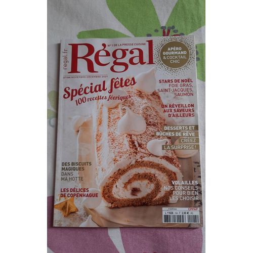 Magazine Cuisine Régal No 104 Novembre Décembre 2021