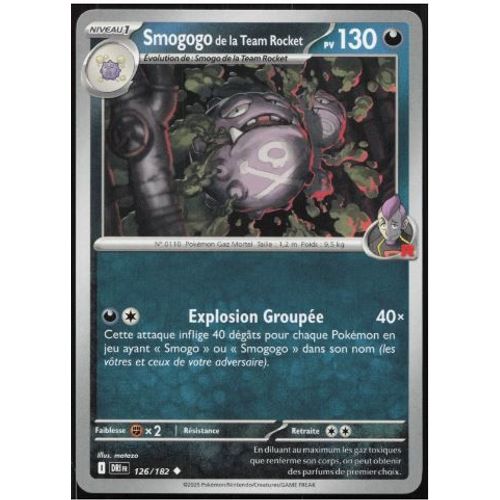 Pokémon Smogogo De La Team Rocket 126 / 182 Reverse Ev10 Rivalités Destinées
