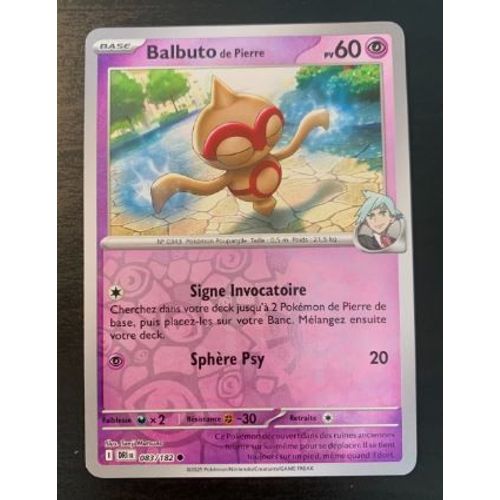 Pokémon Balbuto De Pierre 083 / 182 Reverse Ev10 Rivalités Destinées