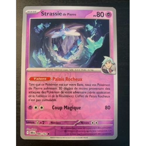Pokémon Strassie De Pierre 086 / 182 Reverse Ev10 Rivalités Destinées