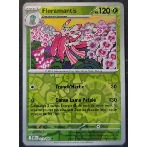 Pokémon Floramantis 014 / 182 Reverse Ev10 Rivalités Destinées