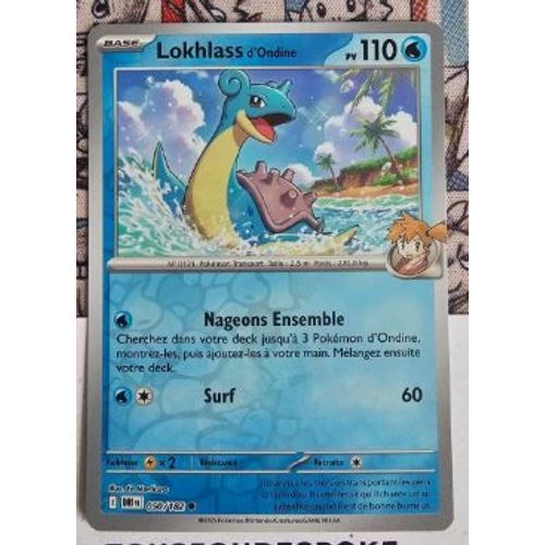 Pokémon Lokhlass D'Ondine 050 / 182 Reverse Ev10 Rivalités Destinées