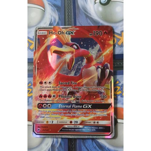 Carte Pokémon, Ho-Oh Gx, 2017 Soleil Et Lune, Version Anglaise