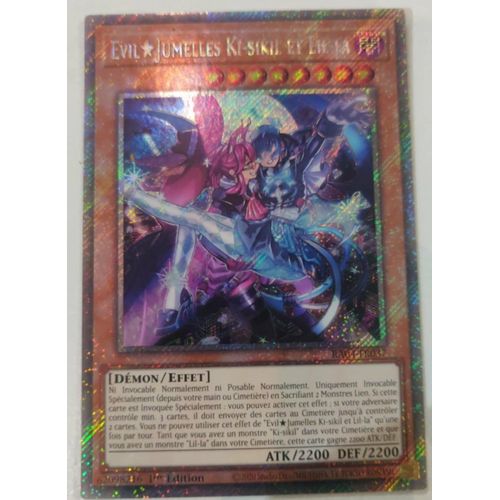 Yu Gi Oh Ra04 Fr037 Eviltwins Ki-Sikil & Lil-La Platinum Rare