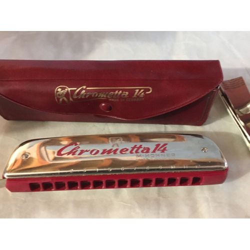 Vintage : Harmonica " Chrometta 14 " - M. Hohner - Avec Etui