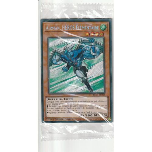 Carte Yu-Gi-Oh - Airman Héros Elémentaire - Blc1-Fr003 - Secrète-Rare