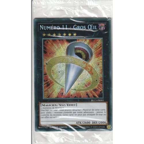 Carte Yu-Gi-Oh - Numéro 11 : Gros Oeil - Blc1-Fr001 - Secrète-Rare