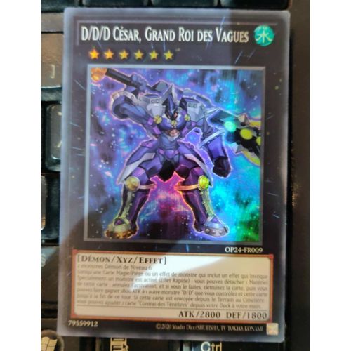 Yu Gi Oh Op24 Fr009 D / D / D Cesar Grand Roi Des Vagues Super Rare