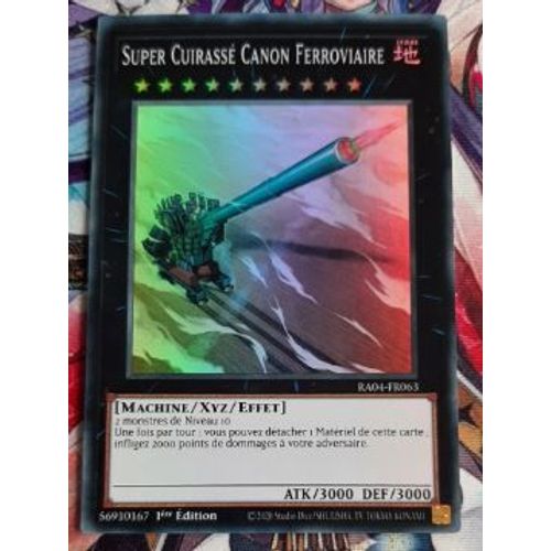Yu Gi Oh Ra04 Fr063 Super Cuirassé Canon Ferroviaire Super Rare