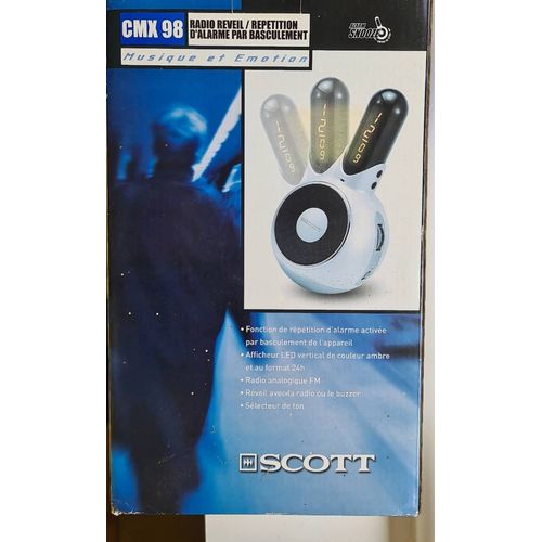Radio-réveil basculant SCOTT CMX98