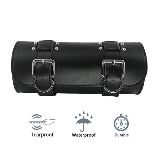 Sac à Outils En Cuir Pour Moto - Rouleau XXL, Dimensions 30x18x11 Cm, Marque Fastman Racing