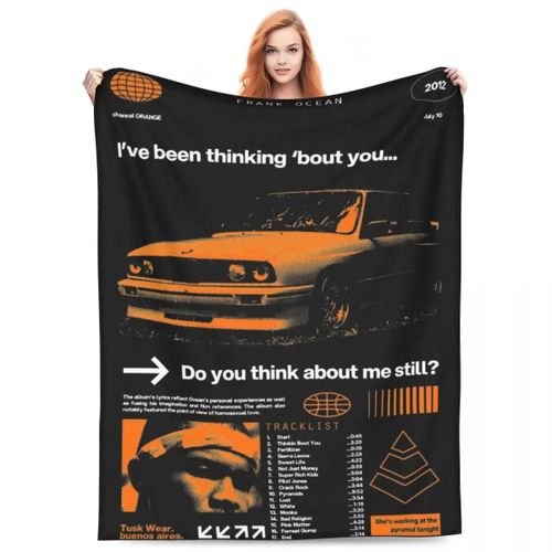 Couverture Décorative Pour La Maison, Couverture Light Et Fine En Flanelle, Motif Chanteur Et Rappeur, De La Chaîne Orange De Frank Oceans