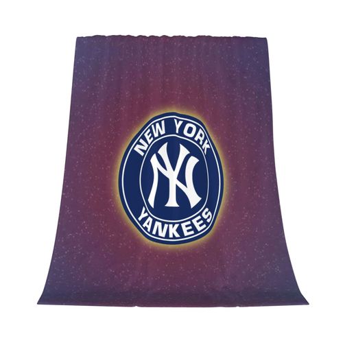 Couverture En Flanelle Des Yankees De New York Pour La Decoration De La Chambre Et La Literie