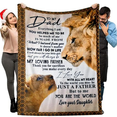 Couverture Lion, Cadeaux Pour Papas Et Papas, Fête Des Pères, Cadeaux D'anniversaire