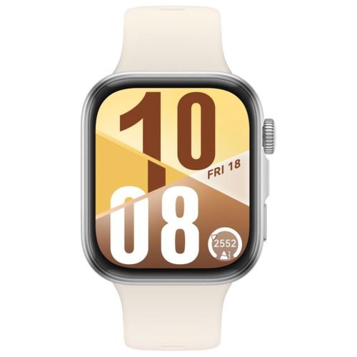 Montre Connectée Huawei Watch Fit 4 Bluetooth Gris Avec Bracelet En Fluoroélastomère Blanc