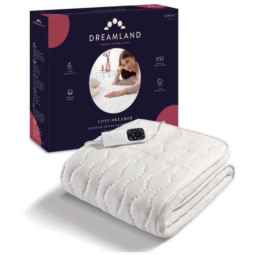 Dreamland Surmatelas chauffant Cosy Dreamer 150W Blanc