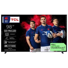 TV QD-Mini LED Tcl 98C89K 248 cm 4K UHD 2025 Aluminium brossé
