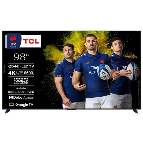 TV QD-Mini LED Tcl 98X11K 248 cm 4K UHD 2025 Aluminium brossé