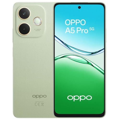 OPPO A5 Pro 5G Smartphone, Foto AI 50MP, Frontale 8MP, Display 6.67" 120HZ LCD HD+, 5800mAh, RAM 8(Esp4GB/6GB/8GB)+ROM 256GB (esp1TB), IP69, [Versione Italia], Olive Green