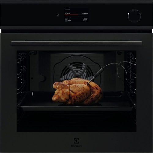 Electrolux Four Encastrable Pyrolyse 700 MealAssist avec SteamCrisp EOC9P3XT Noir mat