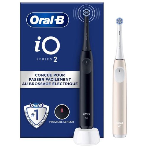 Brosse À Dents Électrique Oral B Io2 Duo Noir Et Rose