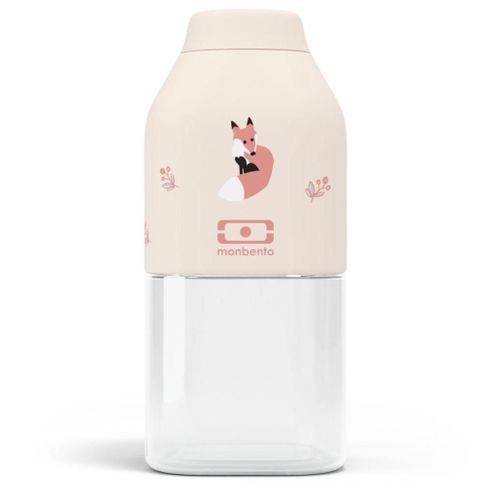 Monbento - Bouteille Nomade Carrée Mb Positive S - Cannelle Fox - Orange