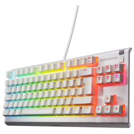 Clavier gamer STEELSERIES Apex 3 TKL Blanc