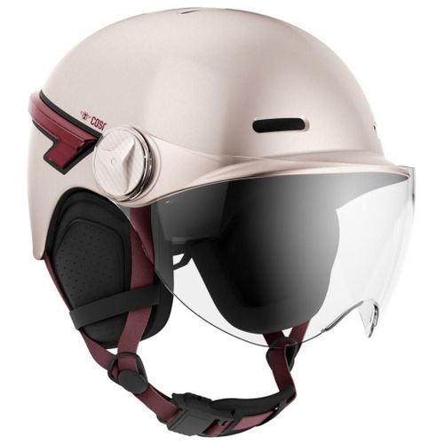 Casque Vélo Casr Glow Avec Led Et Visiere Rose L