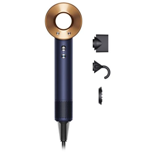 Sèche Cheveux Dyson Supersonic Cheveux Raides À Ondulés Bleu De Prusse Cuivré