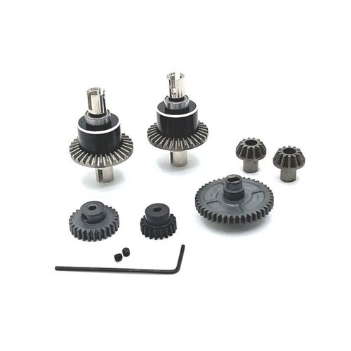 Wltoys ? Jeu D'engrenages De Moteur Différentiel En Métal, Pièces De Mise À Niveau Pour Voiture Rc, 144001 144010 124016 124019 124007 Riaario Xdkj-001 Xdkj-006