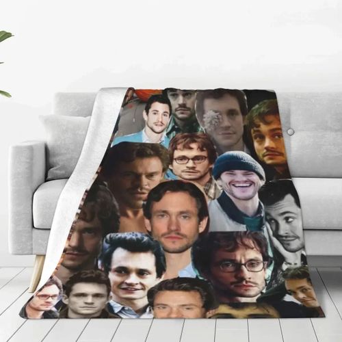 Couvertures En Flanelle Hugh Dancy, Couvre-Lit De Qualité, Chaud Et Doux, Avec Photo D'acteur, Pour Le Camping En Hiver Et L'extérieur