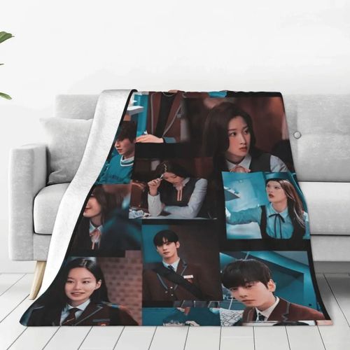 Couverture Douce Et Chaude Pour Le Camping, Série True Beauty, Jeté De Lit En Flanelle, Motif Étoile, Hwang In Youp Cha Eunwoo