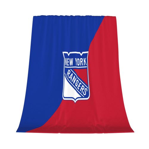 Couverture En Flanelle Des Rangers De New York Pour La Decoration De La Chambre Et La Literie