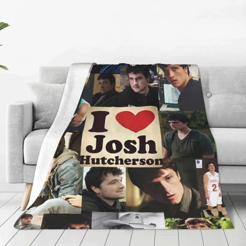 Couverture Super Chaude Pour Le Camping, Couverture Photo De J-Josh Hutchersons, Couvre-Lit En Flanelle Avec Photo D'acteur, Housse De Canape-Lit Fantaisie