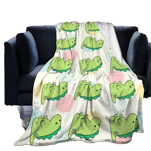 Couverture Ultra-Douce En Micro-Polaire Pickle Le Dinosaure, Decoration D'intérieur, Jeté Léger Pour Canape-Lit Q35