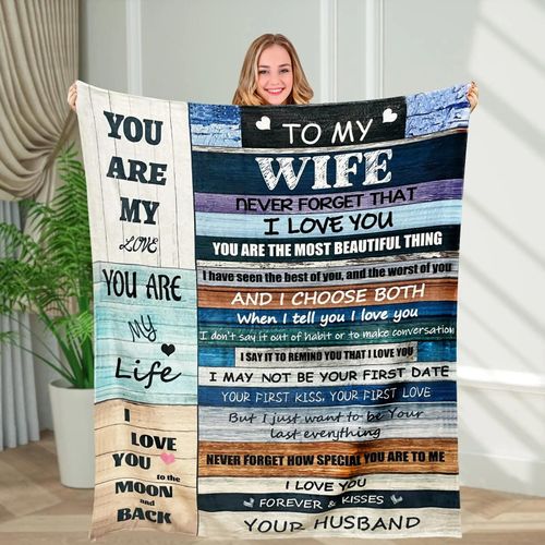 Cadeaux Pour Femme - Couvertures, Cadeaux Romantiques A Offrir A Son Mari, Fête Des Mères, Mariage, Saint-Valentin
