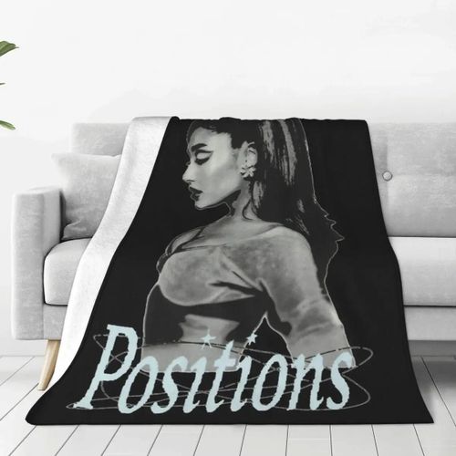 Couverture Ariana Grande Positions Rewind En Flanelle, Superbe Couverture Douce Pour Lit, Canape, Hiver