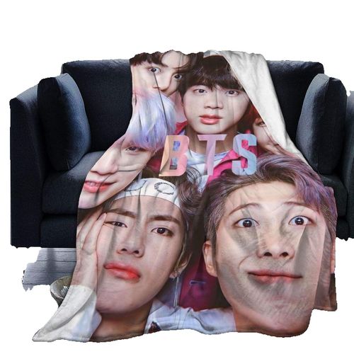 Couverture Chaude En Flanelle Bts Army Bts Fan Art, Light Et Ultra Douce, Ideale Pour Les Voyages, Le Camping Ou La Maison, X253
