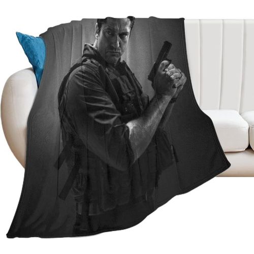 Couverture Polaire Ultra Douce En Flanelle, Plaid Chaud Pour Chambre, Salon, Canape, Toutes Saisons, Sexy, Gerard Butler