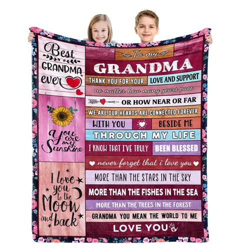 Cadeaux De Thanksgiving Pour Les Grands-Mères, Meilleures Couvertures Cadeaux Pour Noël, Fête Des Mères Et Thanksgiving