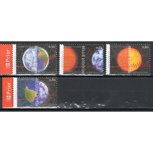 Belgique Timbres Climatologie 2004
