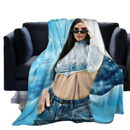 Couverture En Peluche Douce Et Confortable Kimberly Loaiza Pour Canape-Lit, Bureau, Voiture, Coussin De Lit, Camping, Couverture En Peluche Couro-D106 Pour Toutes Les Saisons, Produit R