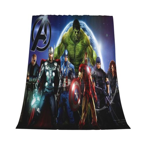 Couverture En Flanelle Avengers Pour La Decoration De La Chambre Et La Literie